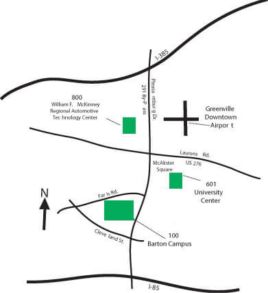 Barton Campus Map Directions Greenville Technical College