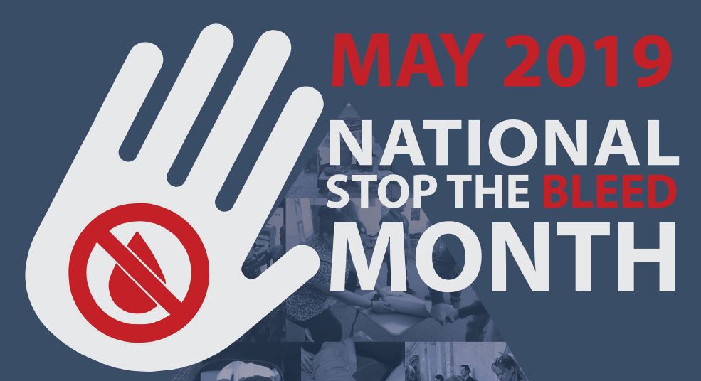 National Stop the Bleed Month logo
